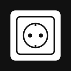 Socket Icon on grey background