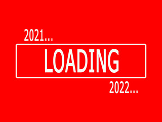 Concept of transitioning from year 2021 to 2022 