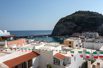 panoramic view of the port of Ischia
