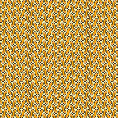 Full Frame Seamless Illustrated Brown Twisted Bun