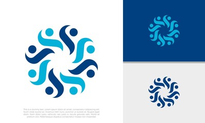 Human Resources Consulting Company, Global Community Logo. Social Networking logo designs.