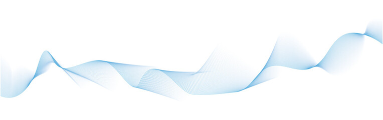 background with abstract vector blue colored sound wave lines