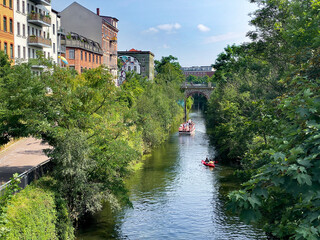 Bootstour auf dem Karl-Heine-Kanal, öffentlicher Grund