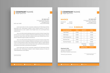 Invoice and letterhead design
