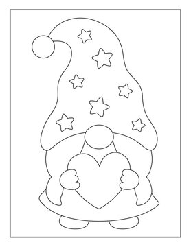 Coloring Book Pages for Kids. Coloring book for children. 4th July Independence Day United States of America.