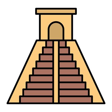 recommend clip art:  Vector Mexico Pyramid Filled Outline Icon Design