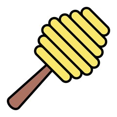 Vector Honey Comb Filled Outline Icon Design