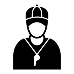 Vector Coach Glyph Icon Design