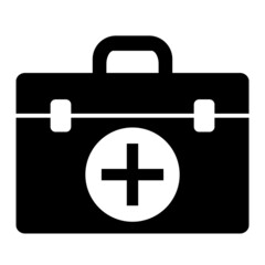 Vector Medical Kit Glyph Icon Design