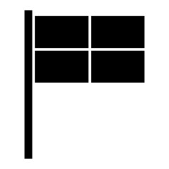  Vector Offside Flag Glyph Icon Design