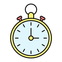  Vector Stopwatch Filled Outline Icon Design
