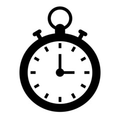Vector Stopwatch Glyph Icon Design