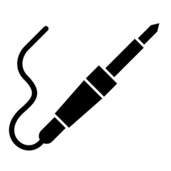 Vector Soldering Glyph Icon Design