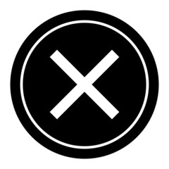 Vector Stop Sign Glyph Icon Design