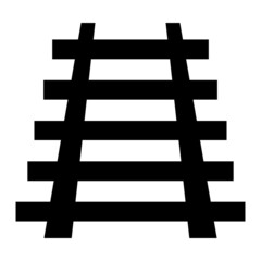 Obraz premium Vector Railroad Glyph Icon Design