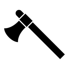 Vector Axe Glyph Icon Design