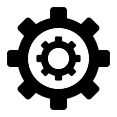 Vector Mechanism Glyph Icon Design