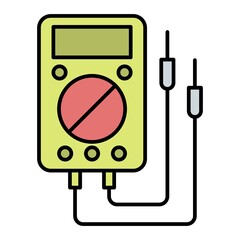  Vector Voltmeter Filled Outline Icon Design