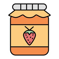 Vector Jam Filled Outline Icon Design