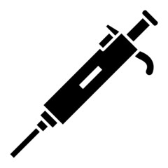 Vector Pipette Glyph Icon Design