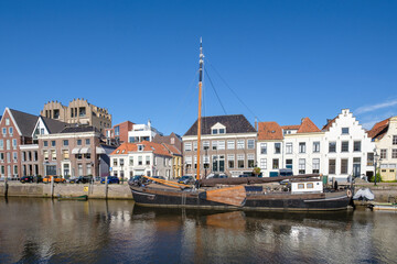 Obraz premium Thorbeckewal, Zwolle, Overijjsel Province, The Netherlands