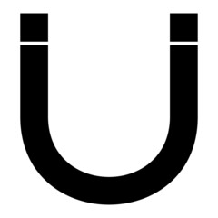 Vector Magnet Glyph Icon Design