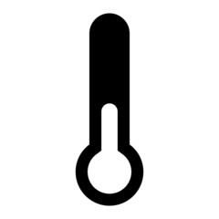 Vector Thermometer Glyph Icon Design