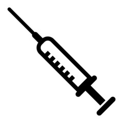 Vector Syringe Glyph Icon Design