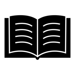 Vector Book Glyph Icon Design