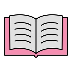 Vector Book Filled Outline Icon Design