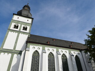 The parish church of St. Johannes Baptist in Attendorn, North Rhine-Westphalia, Germany is also...