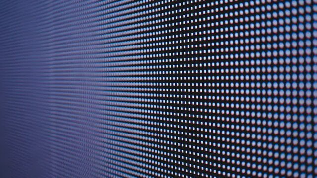 Colored LED SMD video wall with high saturated patterns - close up video