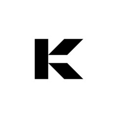 K Initial letter monogram logo