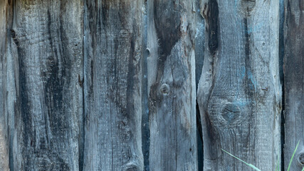 Natural wood texture for background. Vintage wooden old fence. Copy space, banner