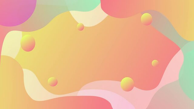 Looped stylish abstract shape background, motion graphics