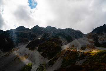 clouds over the mountains