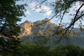 mt rainier at sunset