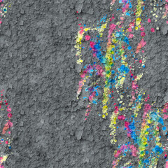 Photo of gray background with watercolor splash. Seamless pattern for decor.