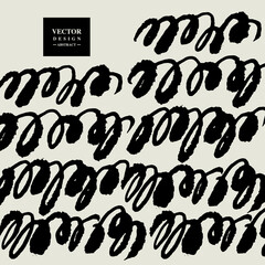 Calligraphic effect abstract patterns, repeated graphics, vector patterns