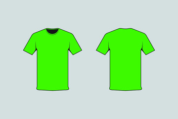 Neon green t shirt design template