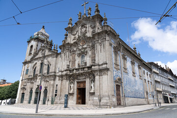 Fototapeta na wymiar Église du Carmo, Porto, Portugal