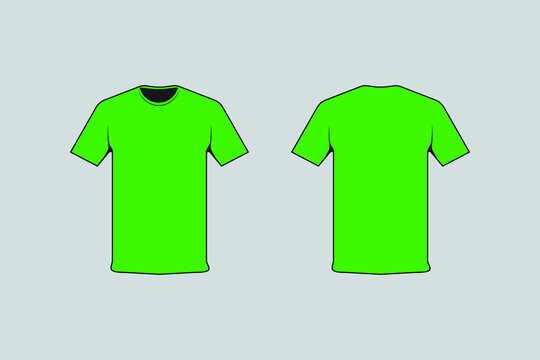 Neon Green T Shirt Design Template
