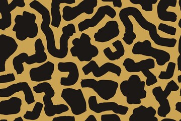 Seamless pattern with hand painted abstract texture. Brush stroke, ink smear. Design for wallpaper, fabric print