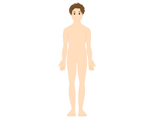 Fototapeta premium Full body illustration of a man. Beauty. Vector illustration.