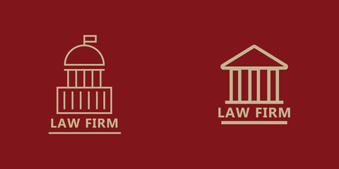 Voting and elections linear icons. Government political eps10