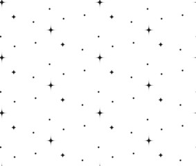Abstract Background Seamless Pattern. Dot And Star