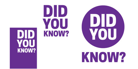 did you know vector icon