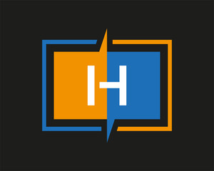 Fototapeta premium Letter H Logo, icon, template, vector