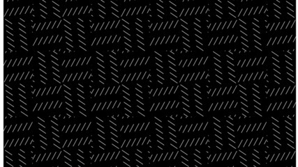 vector pattern in geometric ornamental style. Black and white pattern.