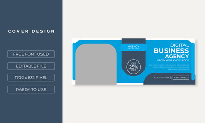 Creative and Modern Social media cover template design